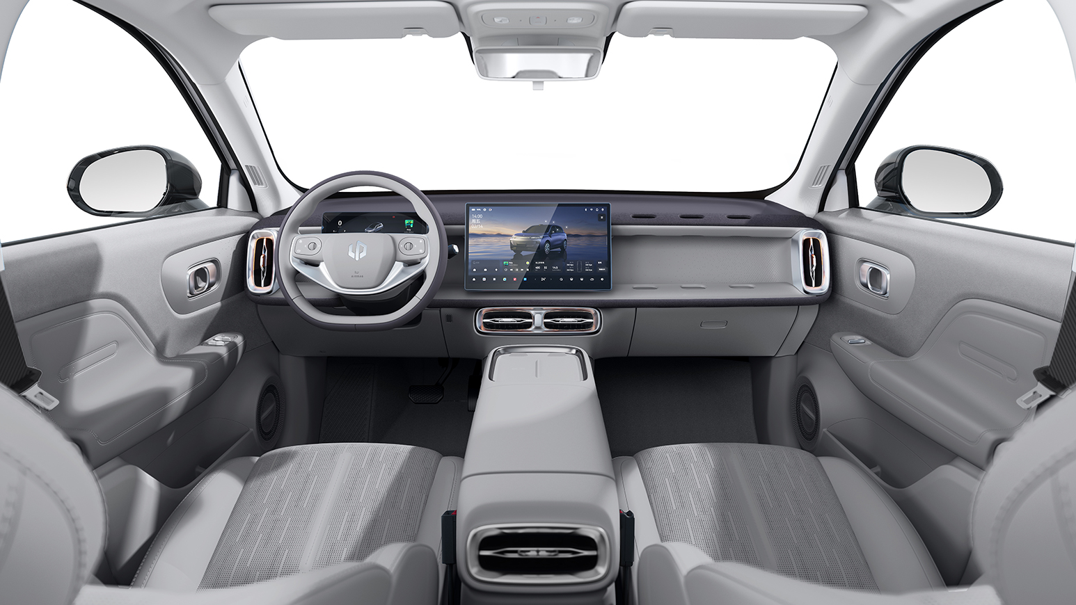 Leapmotor B10 - interiér Šedá látka