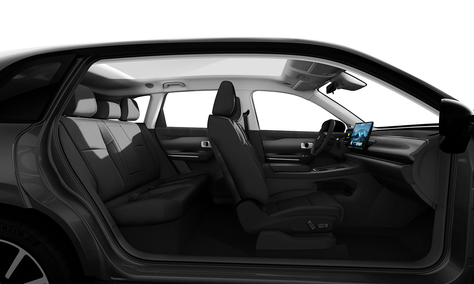 Leapmotor C10 - Čierny interiér BLACK